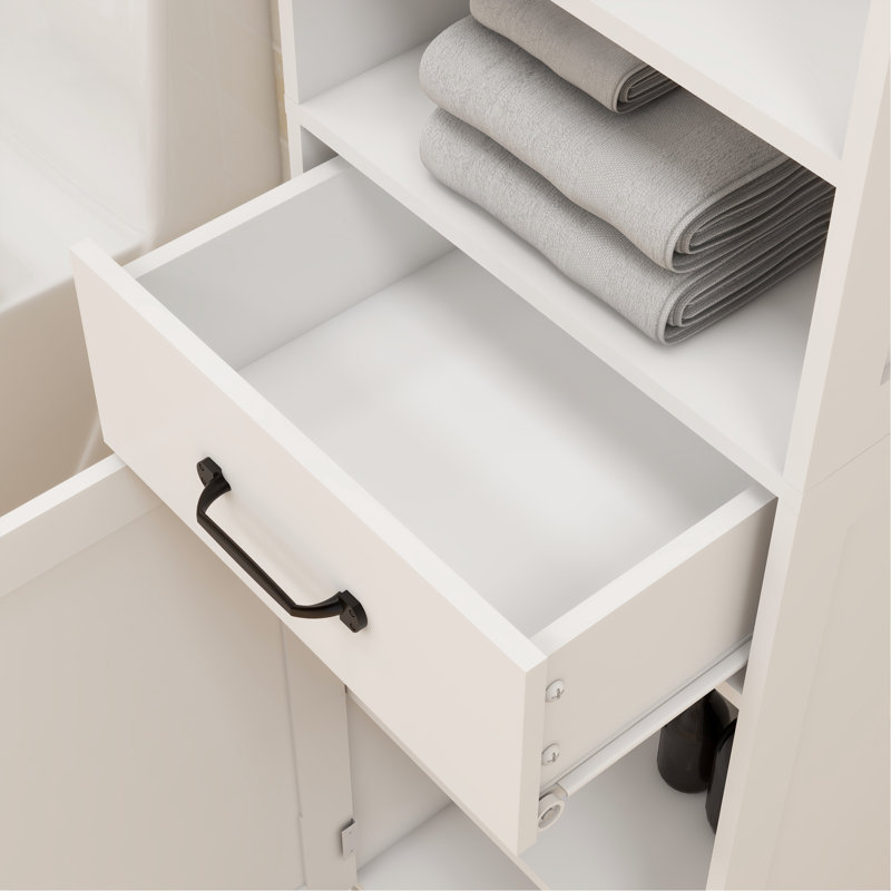 Armoire sur pied Slim White