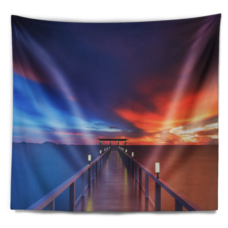Photographie tapisserie en bois Seascape, H 32 po x l 39 po