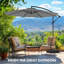 Parasol de patio en porte-à-faux 9,8pi-158158392