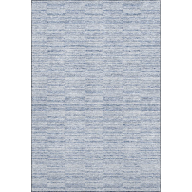 Premium Machine Washable Prisco Sky Rug, Rectangle 8' x 10'