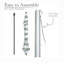 2m Beach Umbrella Portable Tilting Parasol Sun Shade with UV Protection and Bag-1241730534