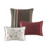 Édredon 7 pièces Red King - motif brodé comprenant 1 édredon, 2 taies décoratives, 3 coussins décoratifs, jupe de lit, broderie élégante et détails décoratifs-131376145-131376146