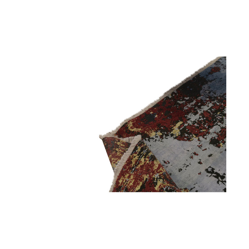 Area Rug in Rust