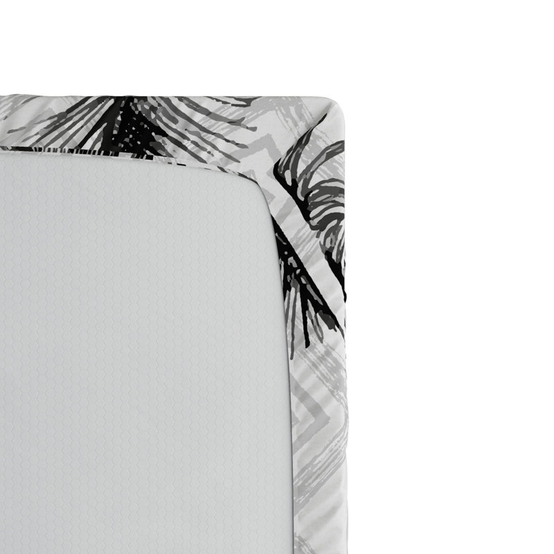 Microfiber Geometric Fitted Sheet, Twin Fitted Sheet