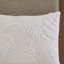 Ensemble d'édredon 3 pièces en coton et chenille capitonné blanc cassé / grand-117509029