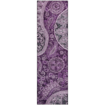 Premium Machine Washable Jamestown AMF1078 Swirl Rug