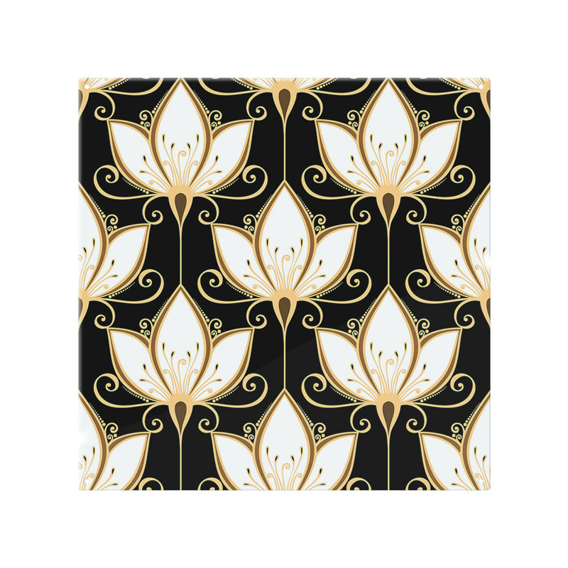 Floral Pattern Splash Back, 70cm L x 50cm W