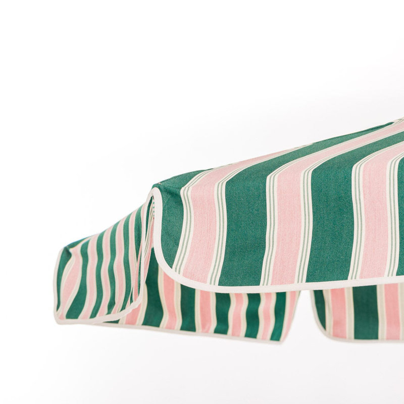 Market 84'' W Umbrella, Pink/Green/White Striped