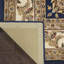 Tapis bleu marine en soie / laine touffeté à la main Oboyle-1498793882