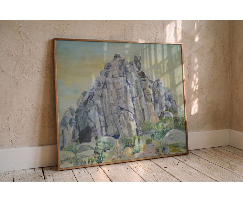 Desert Rock Formations Print, Size, Format, Frame Color