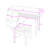 Bohemian Makeup Vanity Set with Storage Drawers, USB Ports, Charging Plug and Stool-1824729621