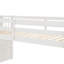 Lit mezzanine avec escalier, blanc