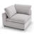 Odai 38.6" W Chenille Upholstered Armless Chair-418263707