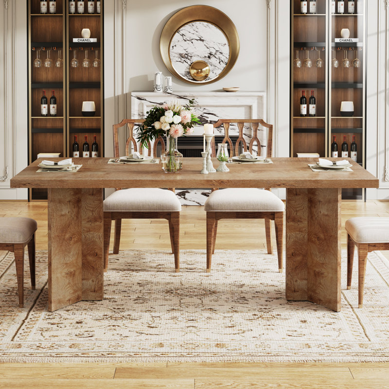 Dining Table, Light Oak Brown