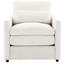Fauteuil beige avec base et siège en mousse surdimensionné 31,9 po-121361559