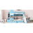 Blue Twintwin Bunk Bed Featuring 2 Drawers, 3 Shelves And Slide. Robust Wood Frame For Over 6 Years. 106.3In.L X 76.6In.W 72.8In.H. 250Lbs Capacity Per Bed. Box Spring Not Included With Build 6.-1810415446-1810415432