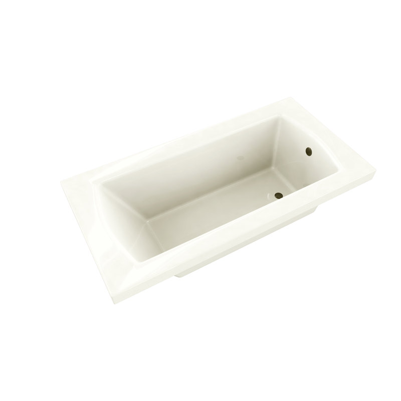 Signature 72'' x 36'' Soaking Acrylic Bathtub, Biscuit