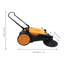 41" Outdoor Hand Push Sweeper, Street Pavement Walk-Behind Sweeping Tool