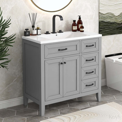 Meuble-lavabo 36 po avec lavabo et tiroirs 36 po