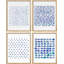 «Pastel Watercolor Blue Polygon Patterns», ensemble de 4 reproductions de cadres photo simples-97762719-97762722