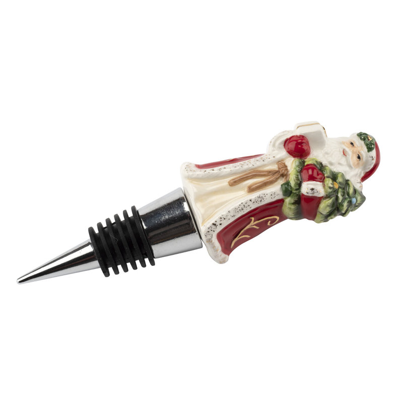 SPODE CHRISTMAS TREE SANTA BOTTLE STOPPER