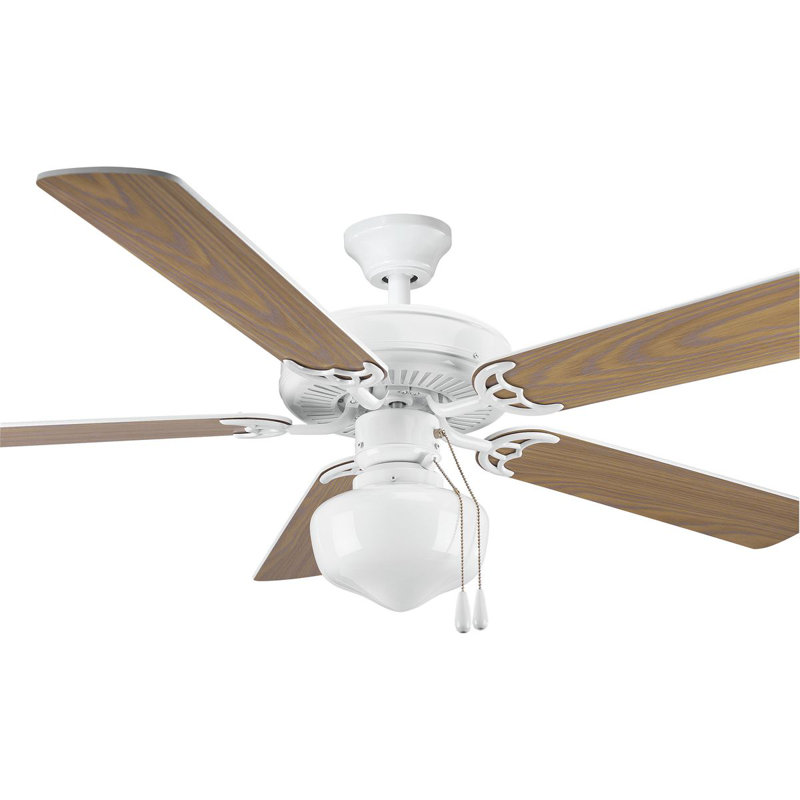 9.25'' 1 - Light Schoolhouse Ceiling Fan Light Kit, White