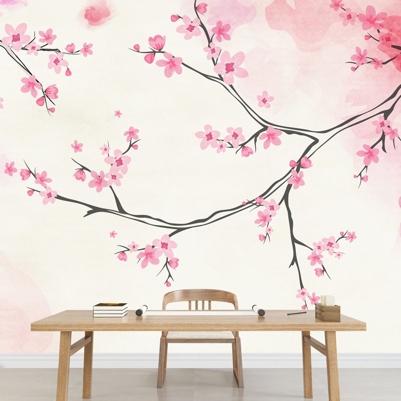 Murale florale, L 66 po x l 96 po