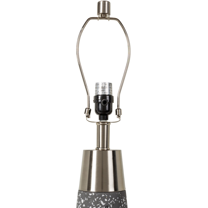 Ensemble de lampes de table Tressler, Blanc, Gris