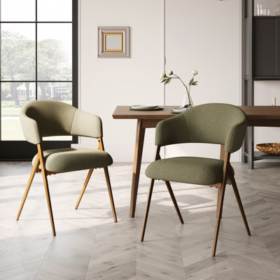 48cm H Fabric Upholstered Upholstered Back Armchair