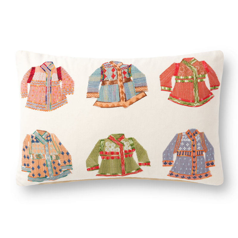 Colorful Embroidered Cotton Decorative Throw Pillow Set