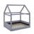 Full Size Upholstered House Daybed With LED Light Strips-1333696213