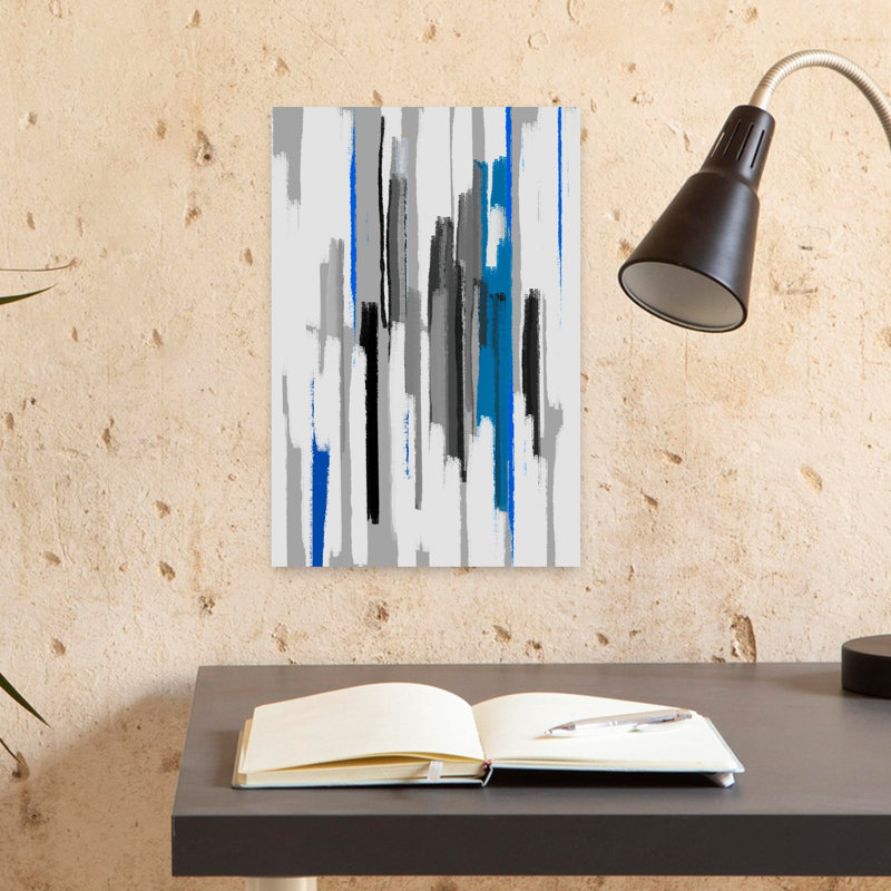 Panthère I, art mural contemporain abstrait, H 18 po x l 12 po