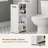 Over The Toilet Storage Cabinet, White