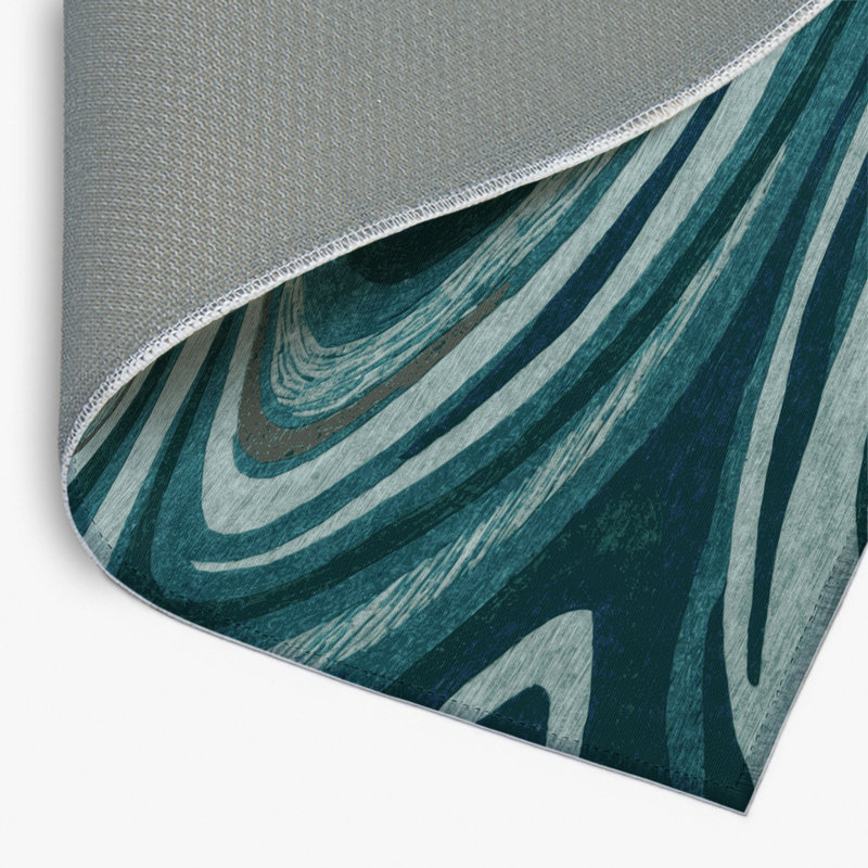Tapis intérieur et extérieur bleu Nature, Rectangulaire 2 pi x 3 pi