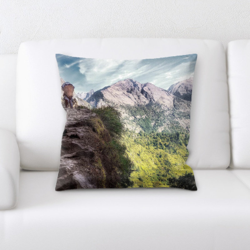 Microsuede Reversible Throw Pillow
