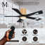 Ventilateur de plafond à 5 pales DEL avec ensemble d'éclairage inclus Irene-139126705-264743195-190528879