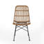 Chaises de jardin avec assise enveloppante, profondeur 47,6 cm, largeur 62,7 cm, hauteur 91,5 cm, poids 5 kg, structure en métal et détails raffinés.
