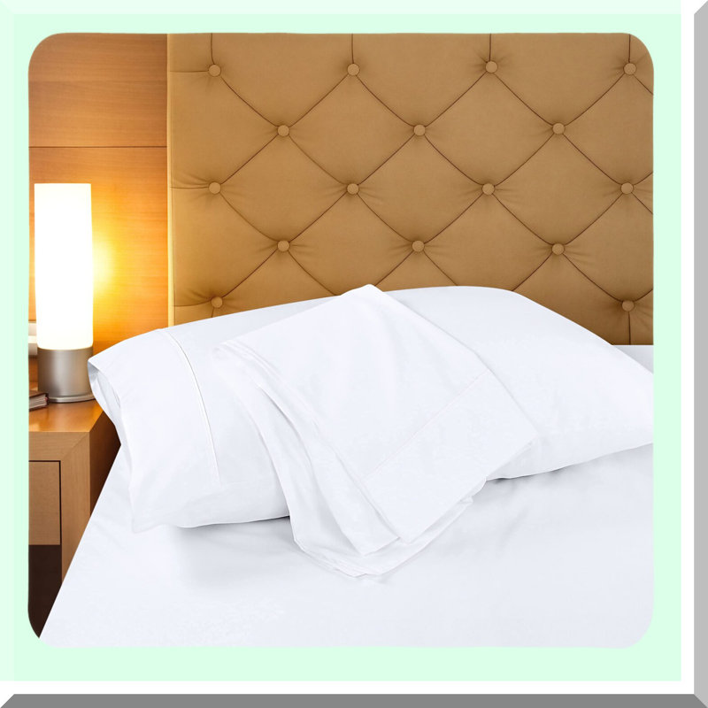 BulkSoft Pillowcase Set - 12 Pack Envelope Closure Microfiber Pillow Covers - Fade Resistant White Pillowcases 20 x 40 Inches - Shrinkage Proof