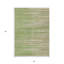 Tapis intérieur lavable rayé vert 5 pi x 8 pi