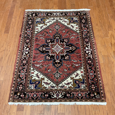  Handmade Heriz Wool Rug