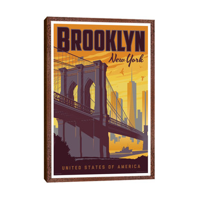 Brooklyn Bridge Travel by Jim Zahniser - Print on Canvas