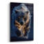 Art mural en verre épique «Moonlight Bear» par Ann Klee, 12 po x 16 po-312192690