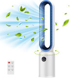 Advwin 38In Bladeless Tower Fan,  Bladeless Fan with Remote, Air Circulator Cooling Fan for Indoor Use, 24 Speeds Settings, 12 Timer, Quiet Oscillating Fan for Home Bedroom
