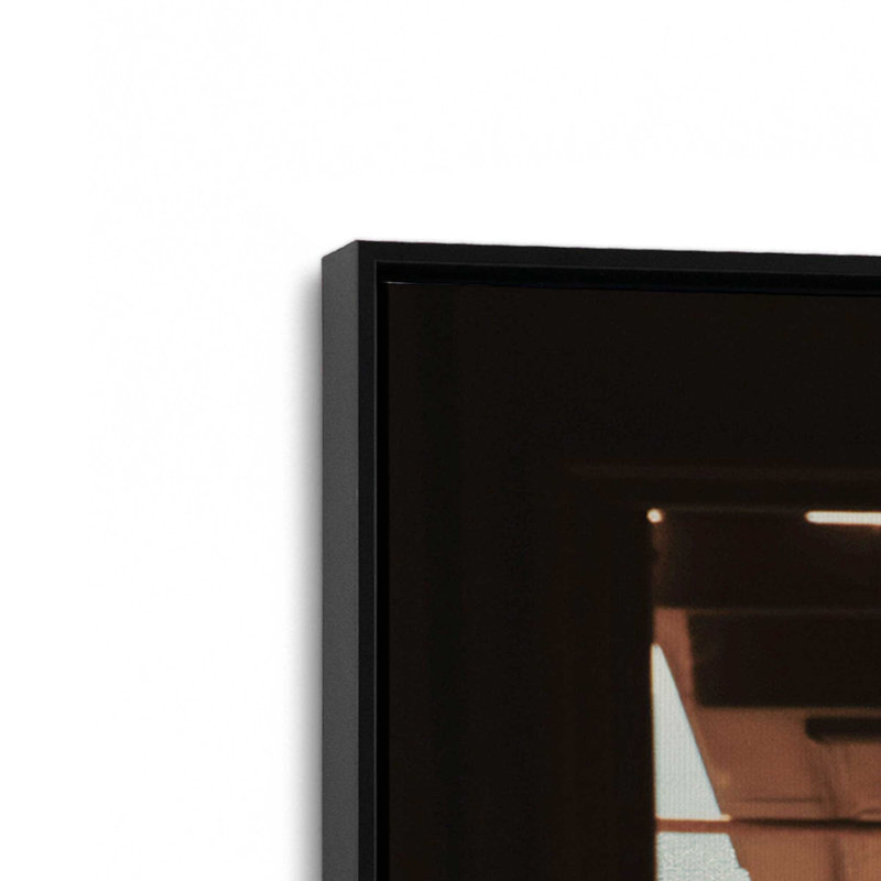 «Window to the Sea», reproduction sur toile roulée, H 12,75 po x l 8,75 po x P 1,75 po, Cadre flottant noir satiné