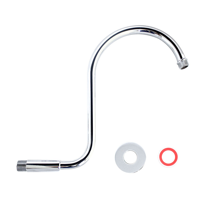 Bras de douche avec bride, Chrome