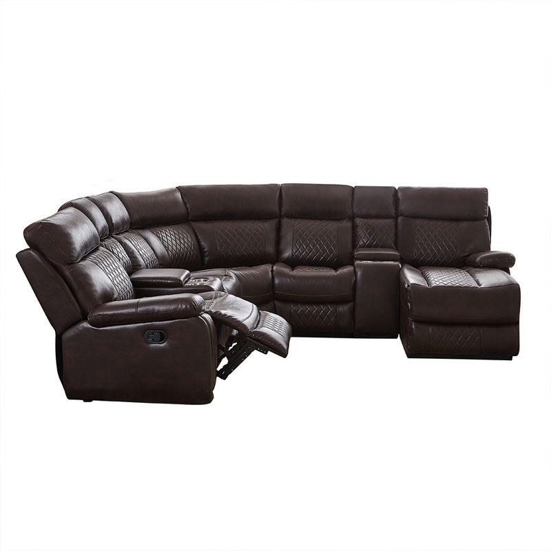 Canapé modulaire en cuir Muskogee