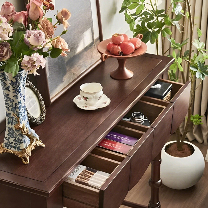Retro Practical Console Table, 41.34" H x 47.24" W x 15.75" D