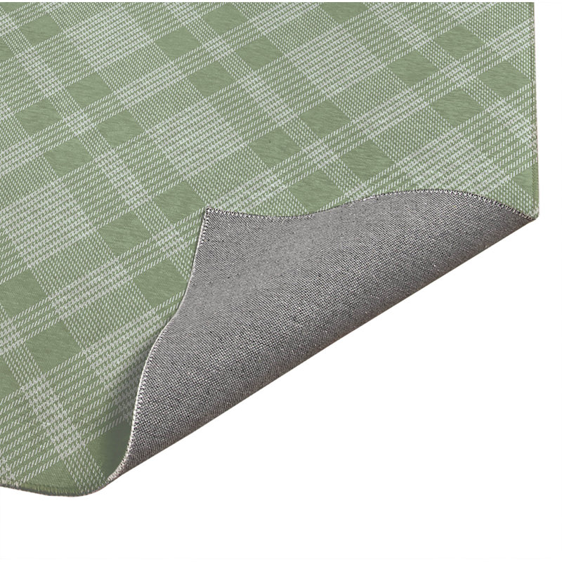 Tapis d'extérieur antidérapant Lily Tartan, Rectangulaire 8 pi x 10 pi