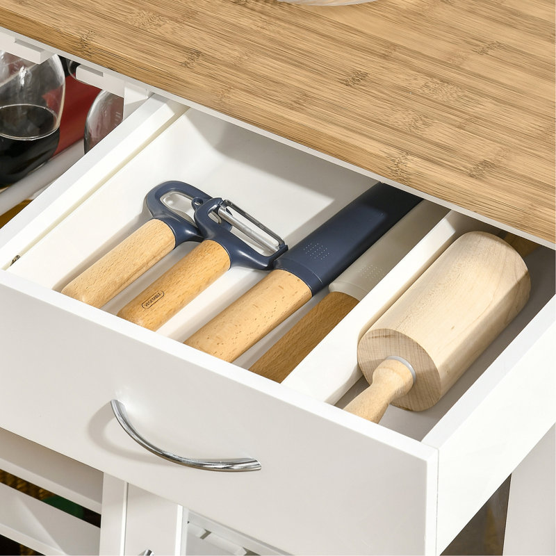 Îlot de cuisine roulant polyvalent avec beaucoup de rangement pour des espaces élégants