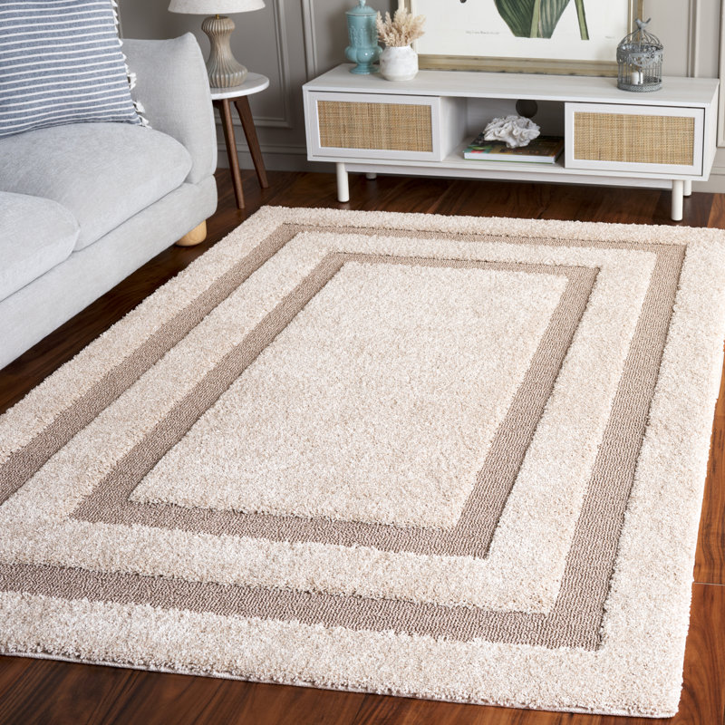 Tapis à poils longs en polypropylène à poils longs Shadow Box, Rectangle 5 pi 3 po x 7 pi 6 po